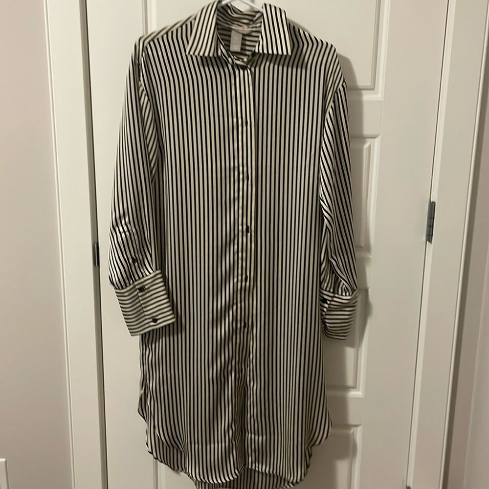 H&M long dress shirt